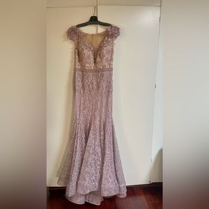 MAC DUGGAL Pink Floral Gown size 12 NEVER WORN WITH TAGS